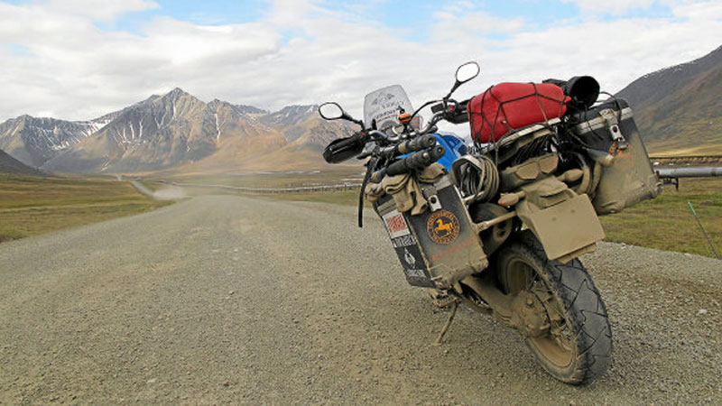 Die Schotterpisten Alaskas sind ein Eldorado für alle Motoradfahrer
