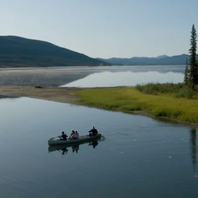 Canoe excursion across Iniakuk Lake in Alaska's Brooks Range
