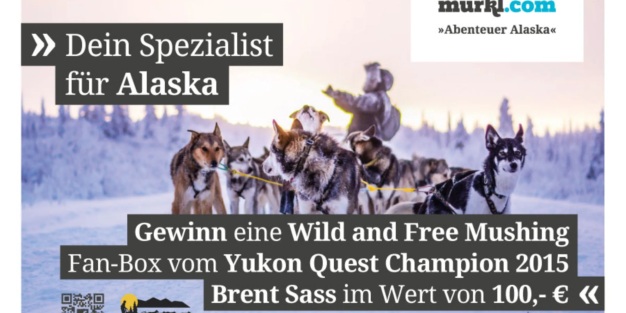 Gewinnspiel Wild and Free & murkl.com - Abenteuer Alaska