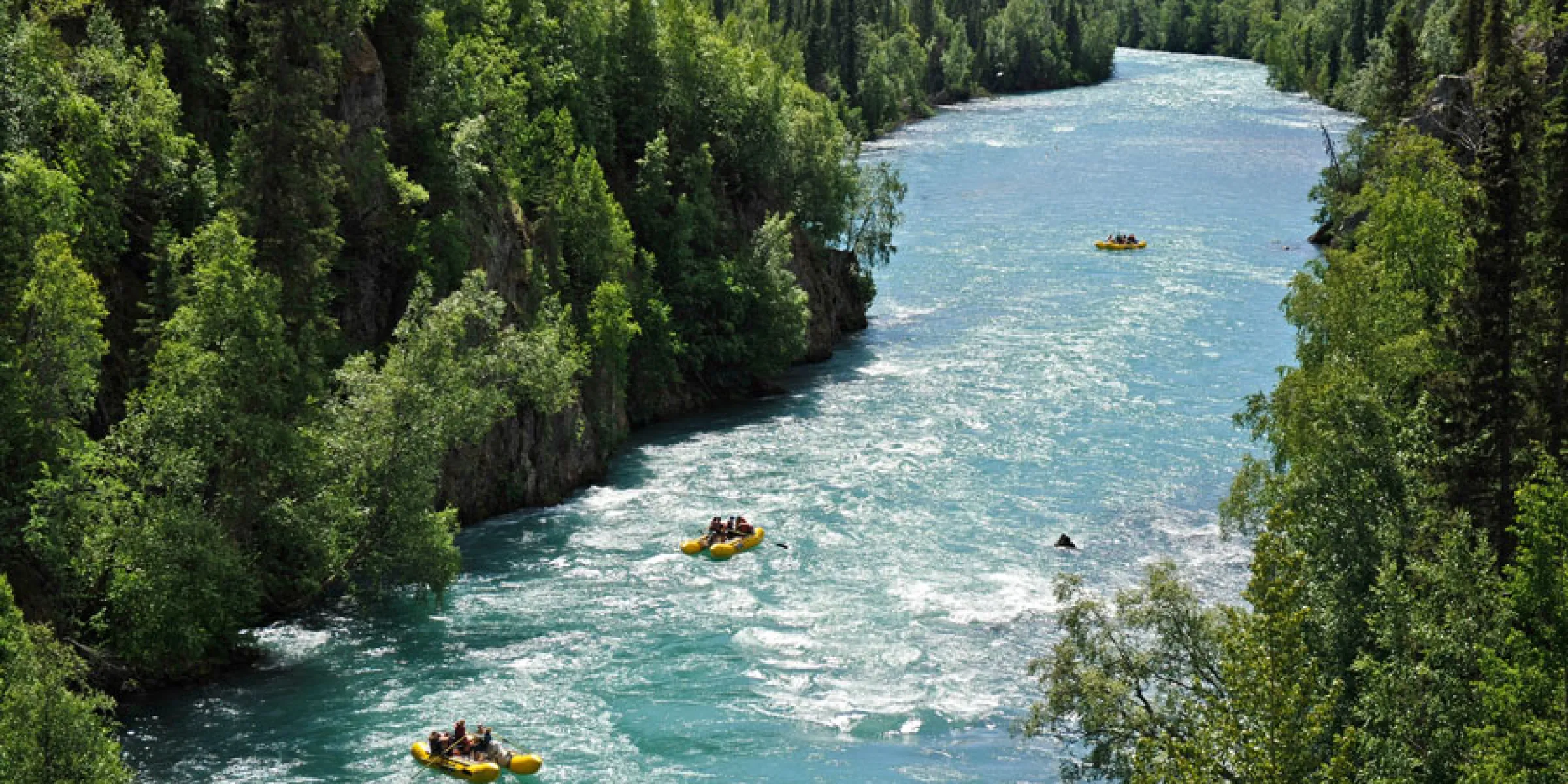Rafting auf dem Kenia River in Alaska - ein Highlight bei jeder Reise